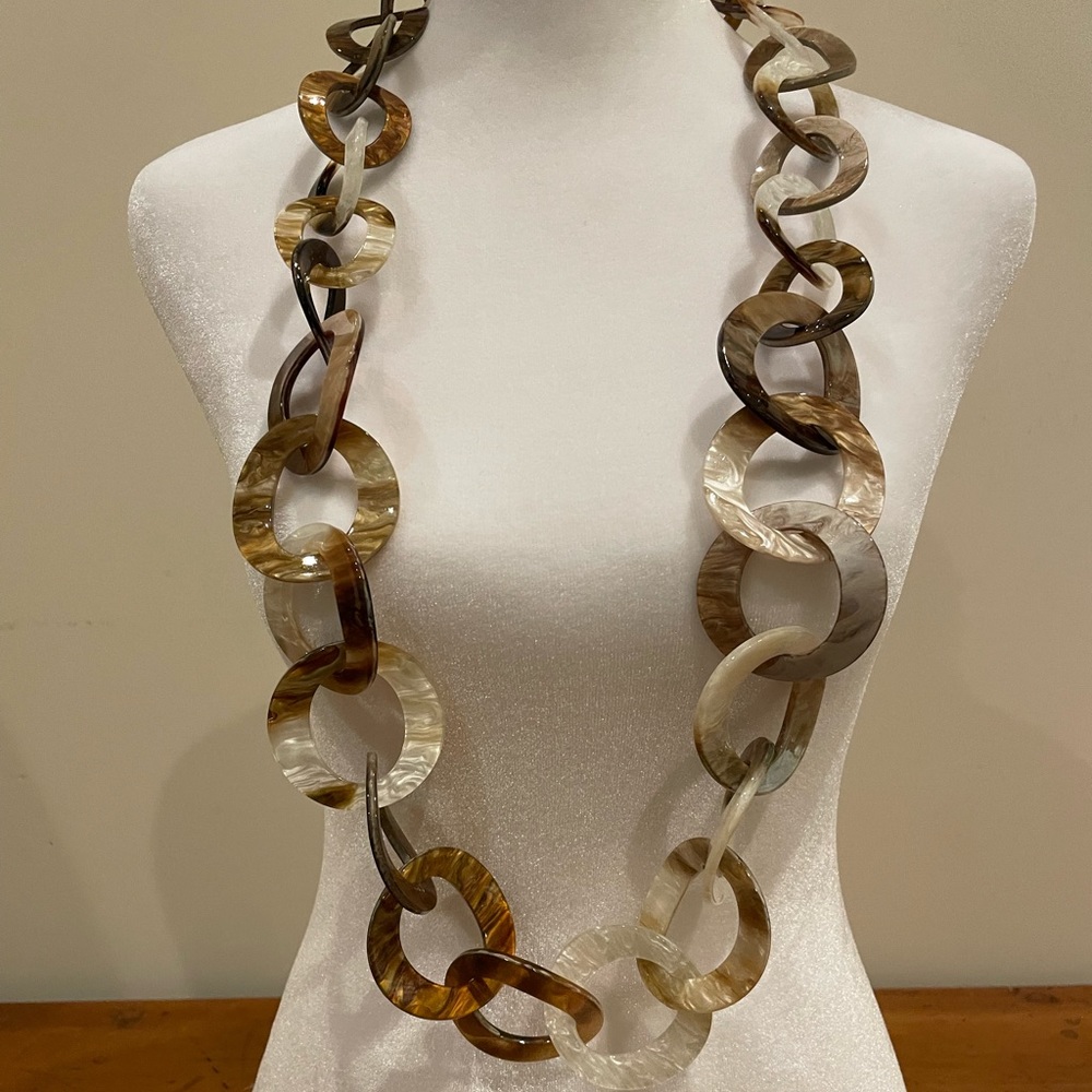 Vintage acrylic necklace